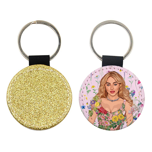 Floral Sabrina - keyring by DOLLY WOLFE