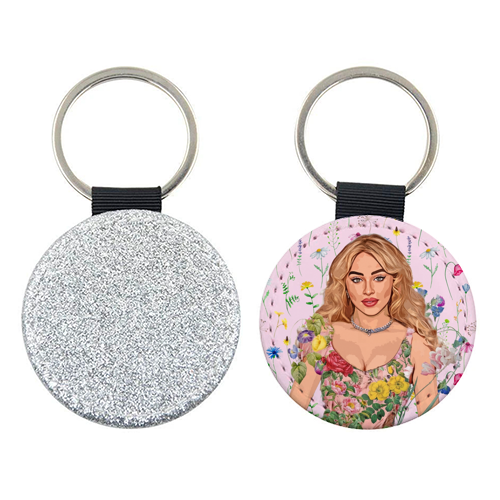 Floral Sabrina - keyring by DOLLY WOLFE