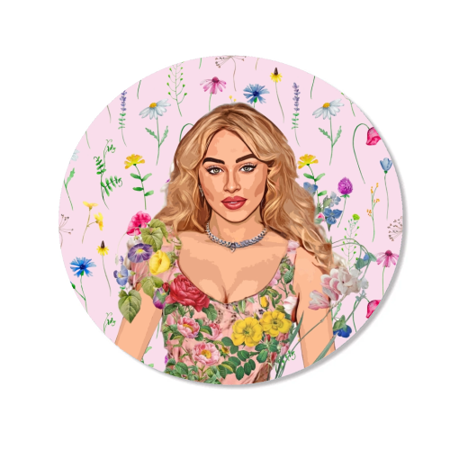 Floral Sabrina - Magnet by DOLLY WOLFE