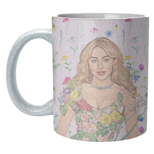 Floral Sabrina - unique mug by DOLLY WOLFE