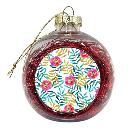 Floral Sweetness - xmas bauble by Uma Prabhakar Gokhale