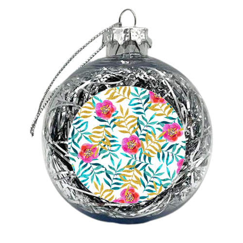 Floral Sweetness - xmas bauble by Uma Prabhakar Gokhale