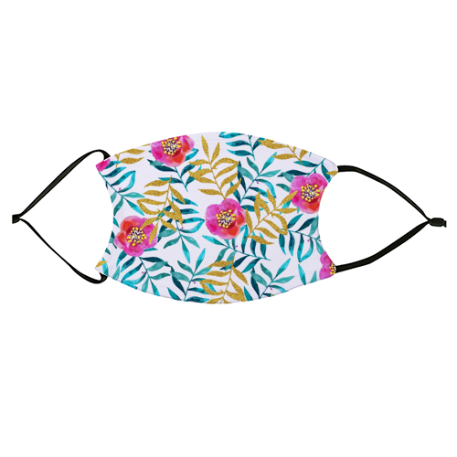 Floral Sweetness - face cover mask by Uma Prabhakar Gokhale