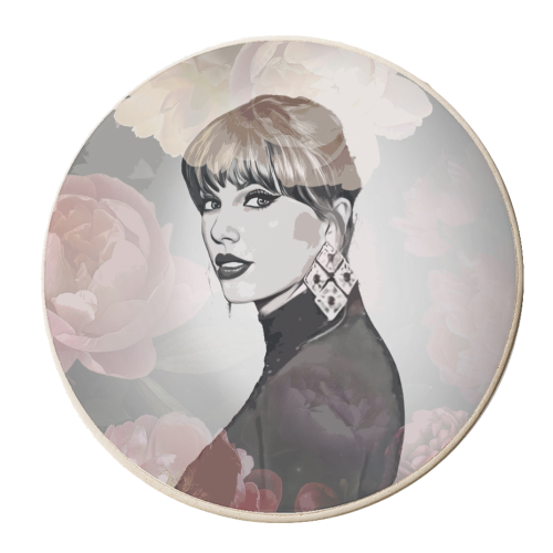 Floral T - personalised beer coaster by DOLLY WOLFE