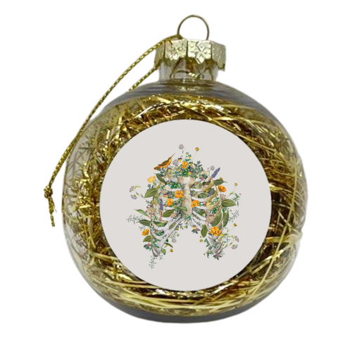 Floral Thorax - xmas bauble by Frida Floral Studio