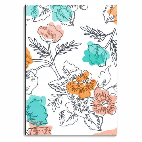 Floral Thoughts - personalised A4, A5, A6 notebook by Uma Prabhakar Gokhale