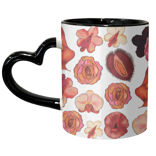 Floral Vagina - unique mug by Niomi Fogden