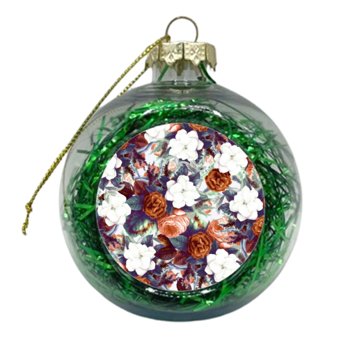 Floral Wonder - xmas bauble by Uma Prabhakar Gokhale