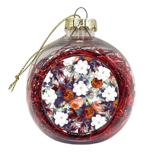 Floral Wonder - xmas bauble by Uma Prabhakar Gokhale