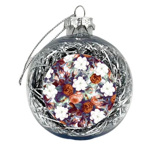 Floral Wonder - xmas bauble by Uma Prabhakar Gokhale