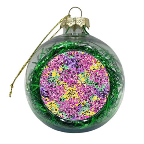 Florals - xmas bauble by Rosemaria Romero