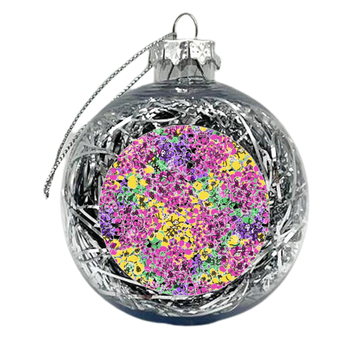 Florals - xmas bauble by Rosemaria Romero