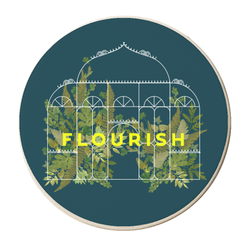 FLOURISH - personalised beer coaster by PEARL & CLOVER