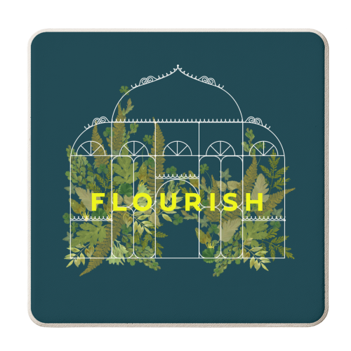 FLOURISH - personalised beer coaster by PEARL & CLOVER