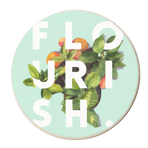 Flourish - personalised beer coaster by Uma Prabhakar Gokhale