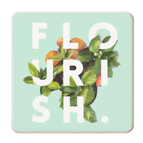 Flourish - personalised beer coaster by Uma Prabhakar Gokhale