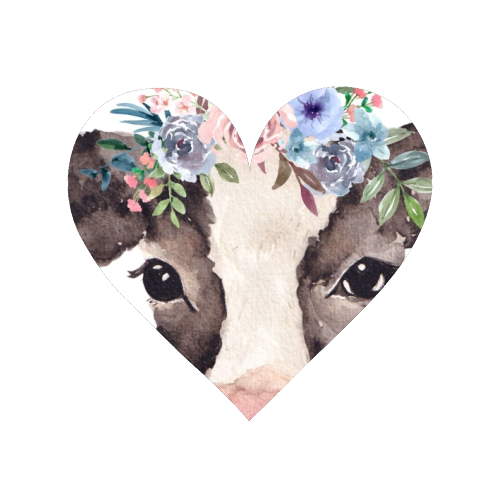 flower cow mugshot. - Magnet by Linbylane