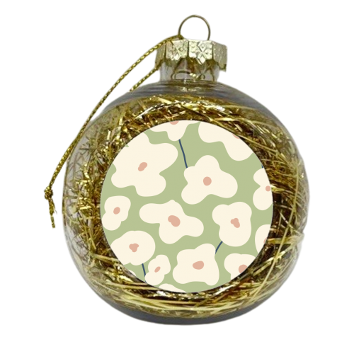 Flower Field - xmas bauble by Move Studio