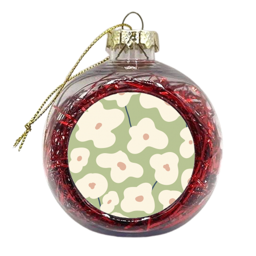 Flower Field - xmas bauble by Move Studio