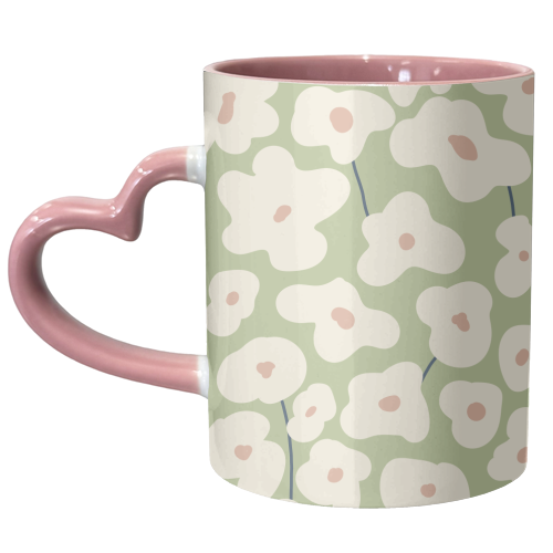 Flower Field - unique mug by Move Studio