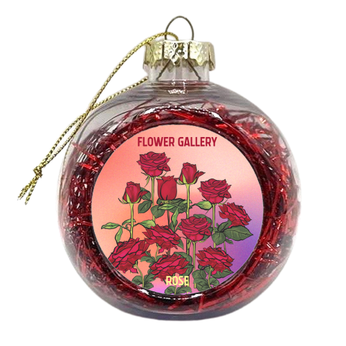 Flower Gallery Roses - xmas bauble by EZbie