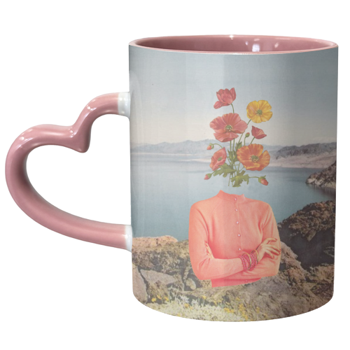 Flower girl - unique mug by Maya Land