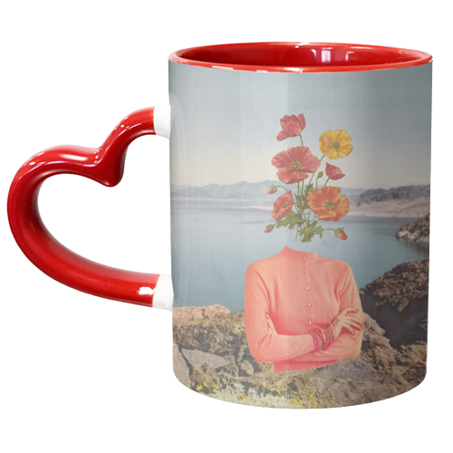 Flower girl - unique mug by Maya Land
