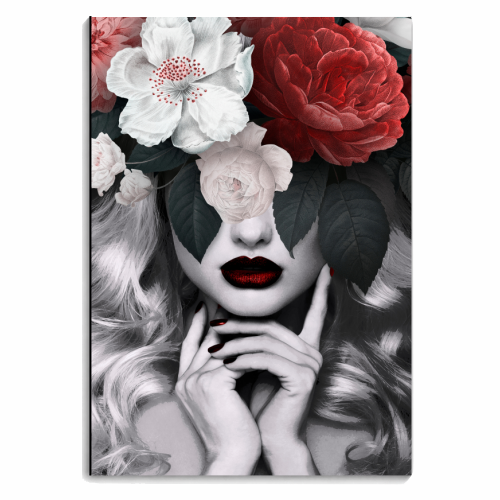 Flower lady II - personalised A4, A5, A6 notebook by Larissa Grace