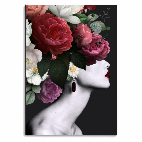 Flower lady - personalised A4, A5, A6 notebook by Larissa Grace