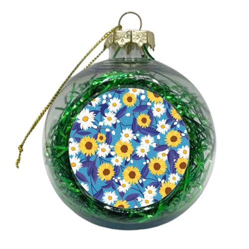 Flower Power - xmas bauble by Niamh McKeown