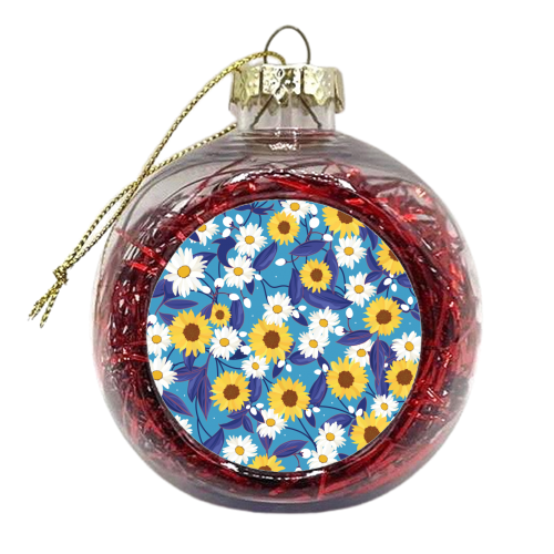 Flower Power - xmas bauble by Niamh McKeown