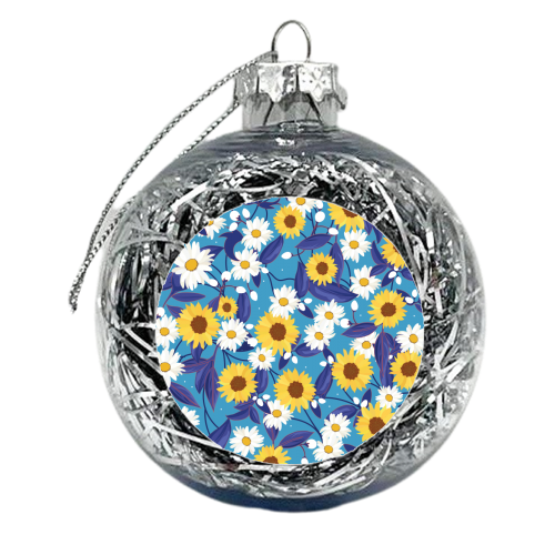 Flower Power - xmas bauble by Niamh McKeown