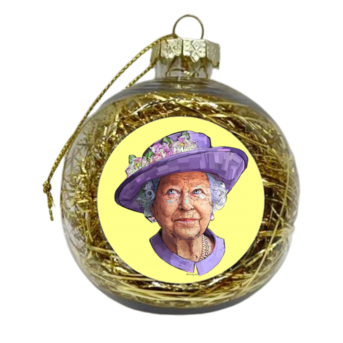 Flower Queen - xmas bauble by Beverley Rae