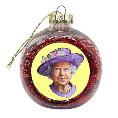 Flower Queen - xmas bauble by Beverley Rae