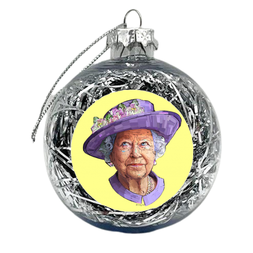 Flower Queen - xmas bauble by Beverley Rae