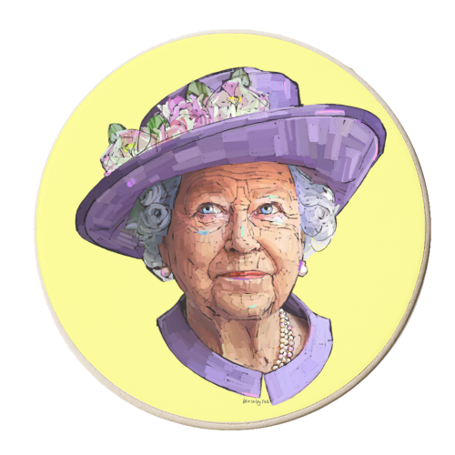 Flower Queen - personalised beer coaster by Beverley Rae