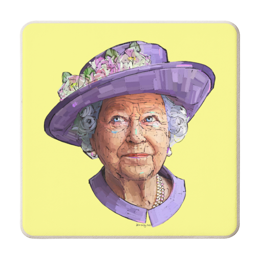 Flower Queen - personalised beer coaster by Beverley Rae
