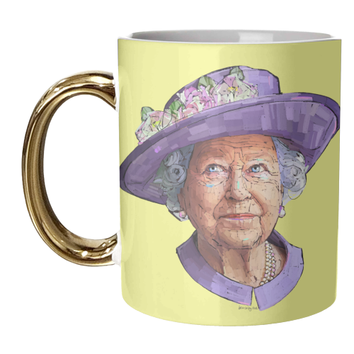 Flower Queen - unique mug by Beverley Rae