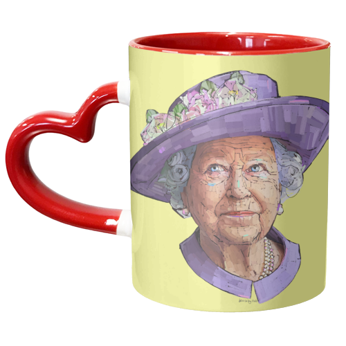 Flower Queen - unique mug by Beverley Rae
