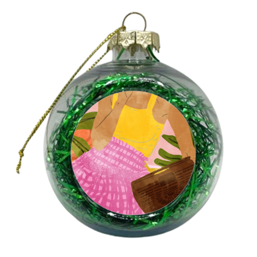 Flower Talk - xmas bauble by Uma Prabhakar Gokhale
