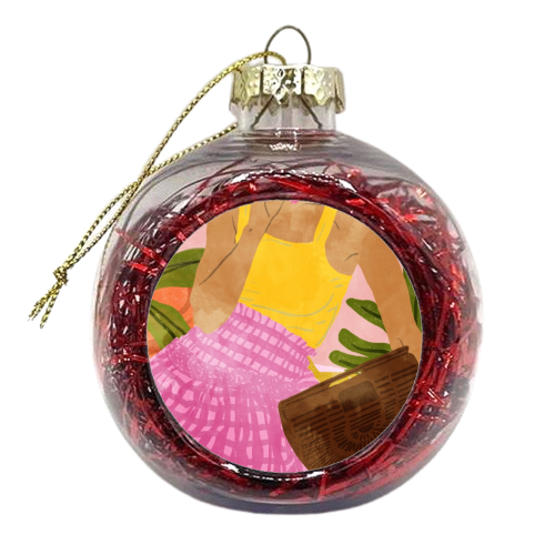 Flower Talk - xmas bauble by Uma Prabhakar Gokhale