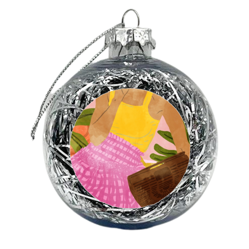 Flower Talk - xmas bauble by Uma Prabhakar Gokhale