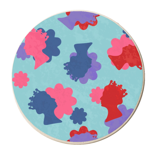 Flower The Queen - personalised beer coaster by Lisa Wardle