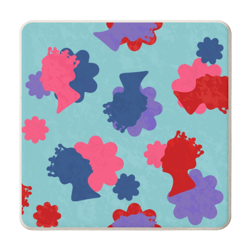 Flower The Queen - personalised beer coaster by Lisa Wardle