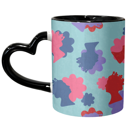 Flower The Queen - unique mug by Lisa Wardle