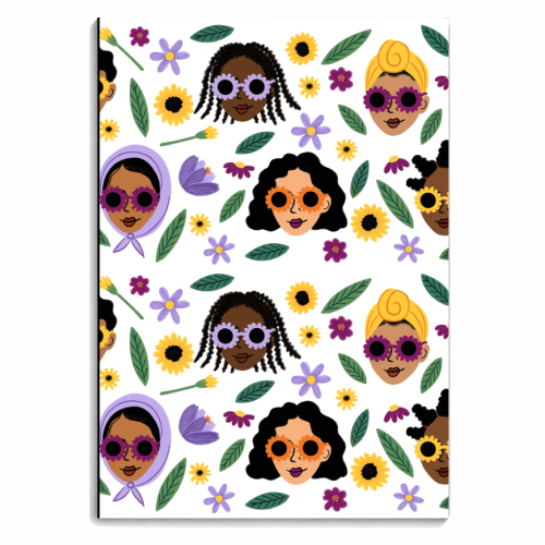 Flower Women - personalised A4, A5, A6 notebook by Sakina Saidi