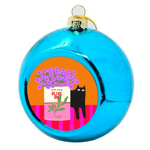 Flowers And Olive Oil - colourful christmas bauble by The Paper Tail