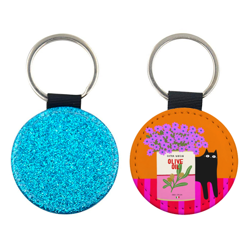 Flowers And Olive Oil - keyring by The Paper Tail