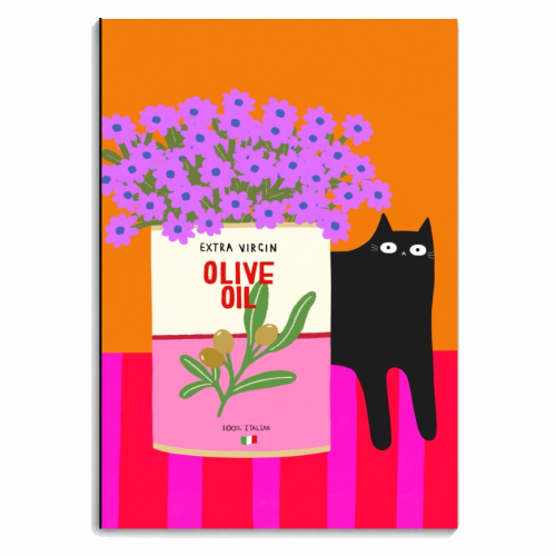 Flowers And Olive Oil - personalised A4, A5, A6 notebook by The Paper Tail