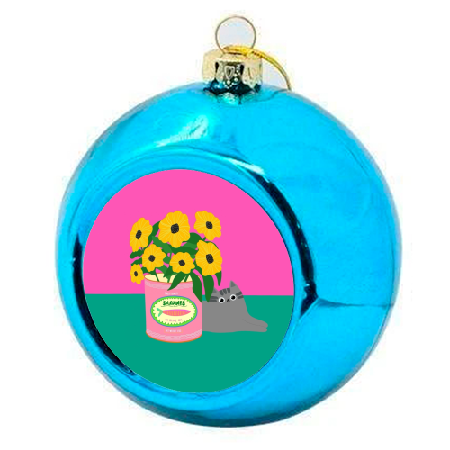 Flowers And Sardines - colourful christmas bauble by The Paper Tail